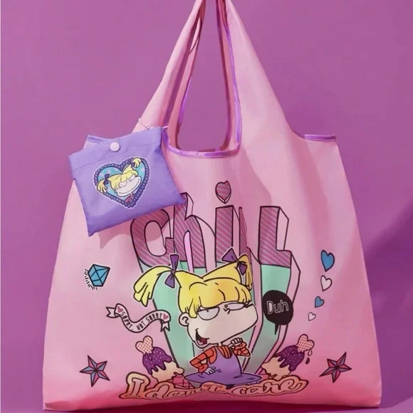 - Nick 90s X Rebellious Rose Cute Printed Portable Shopping Bag - Picture 3 of 8